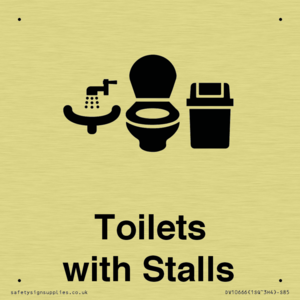 Toilets: Stalls and Wash Basin with Sanitary Bin